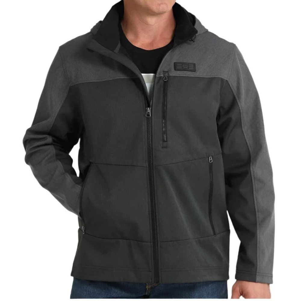 CINCH Bonded Hooded Jacket Gray Size Medium
